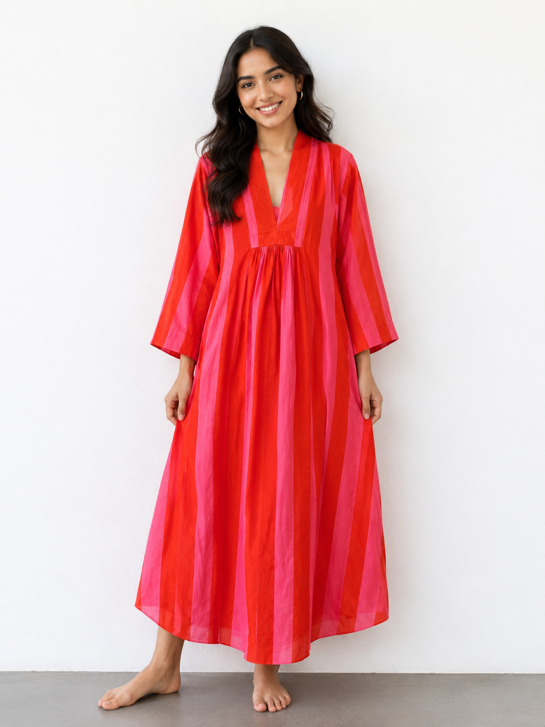 LONG STRIPE DRESSES