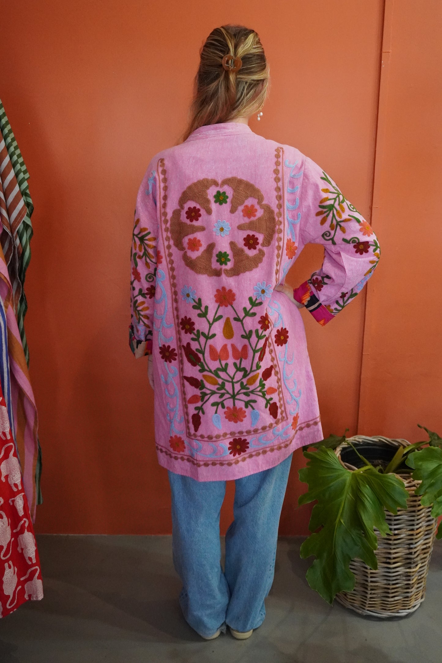 Pink 100% Indian Cotton Jacket