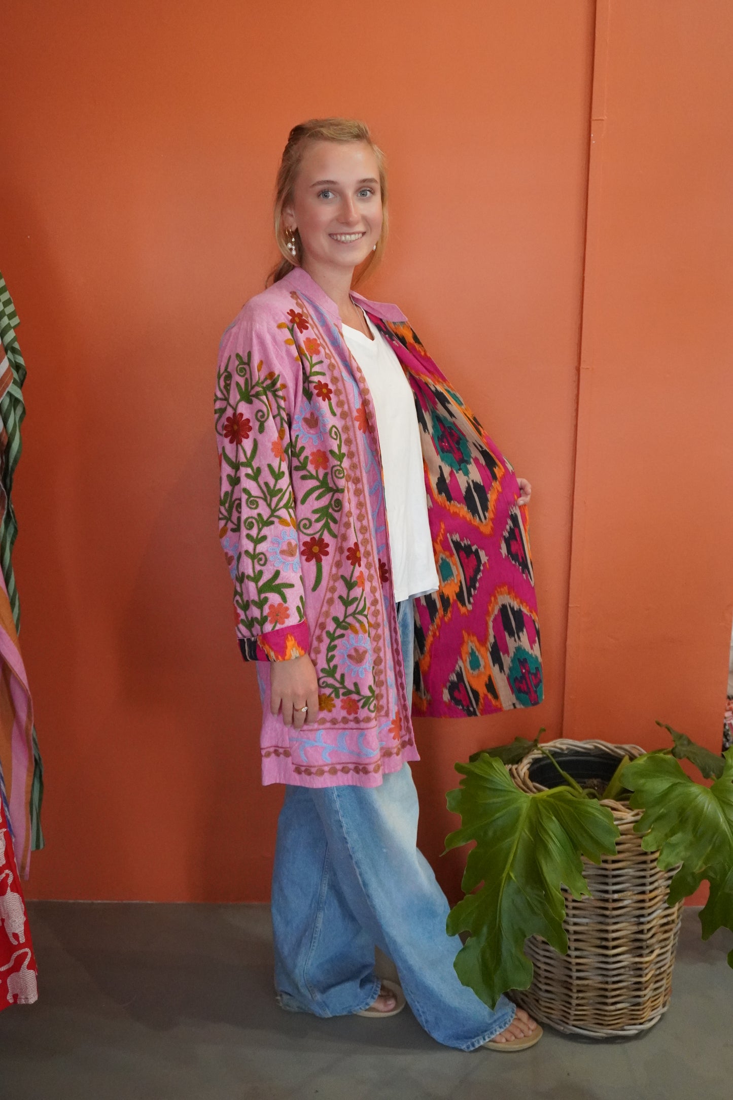 Pink 100% Indian Cotton Jacket