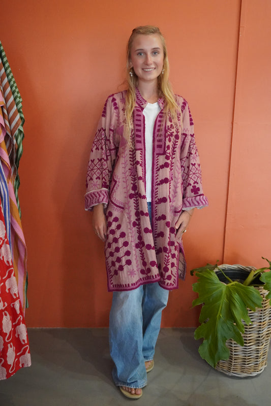 Stunning PINK 100% Indian Cotton Jacket