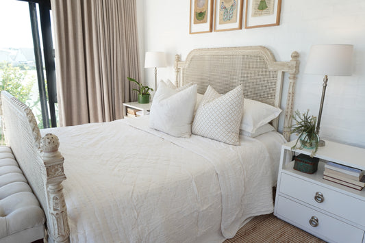 Kantha Quilt in White