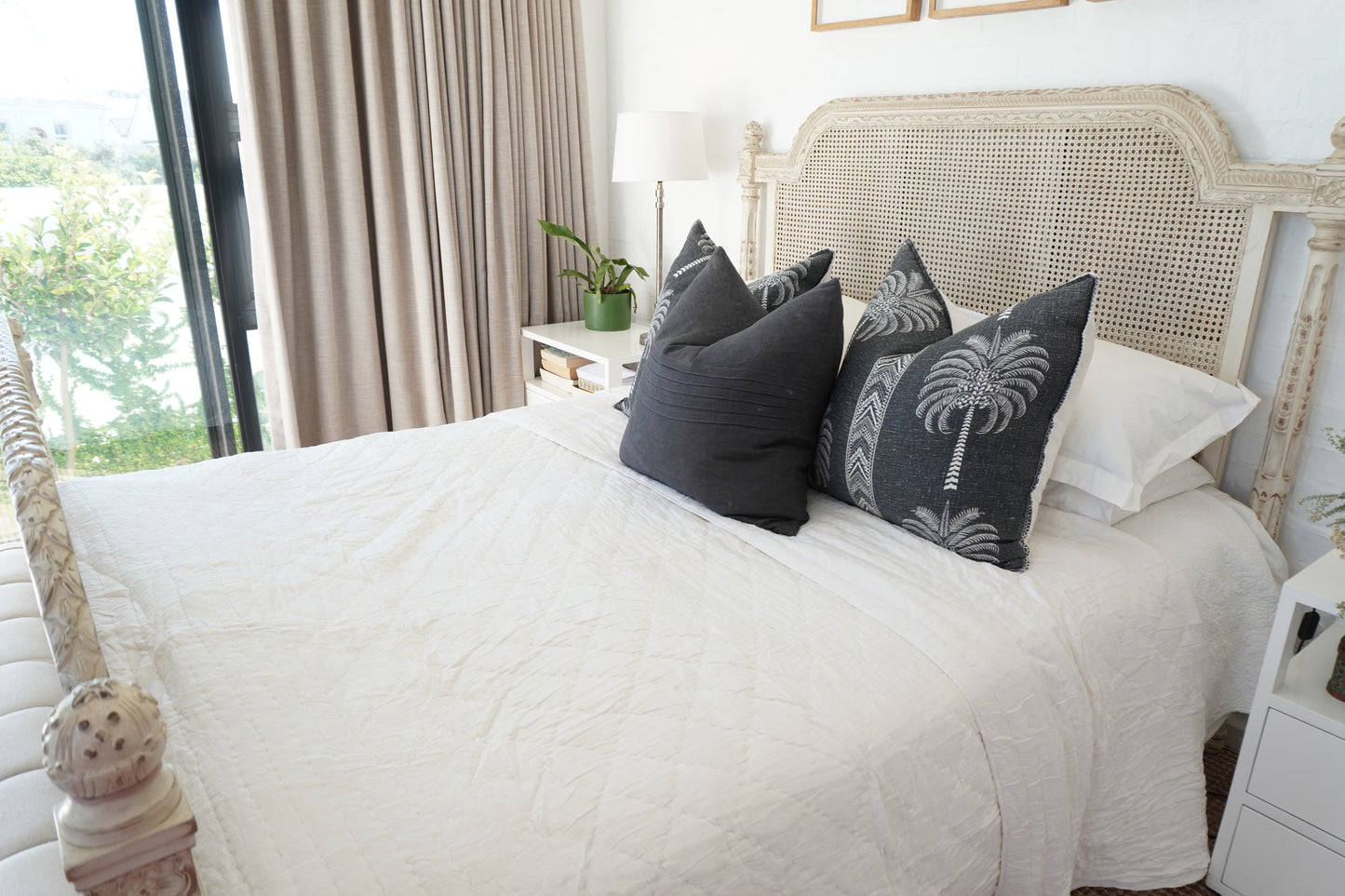 Kantha Quilt in White