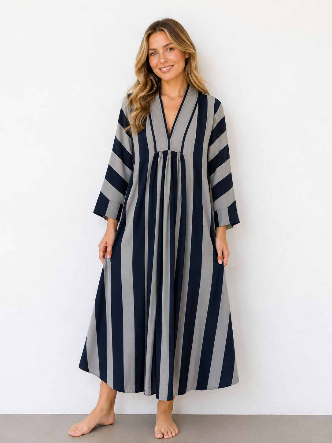 LONG STRIPE DRESSES