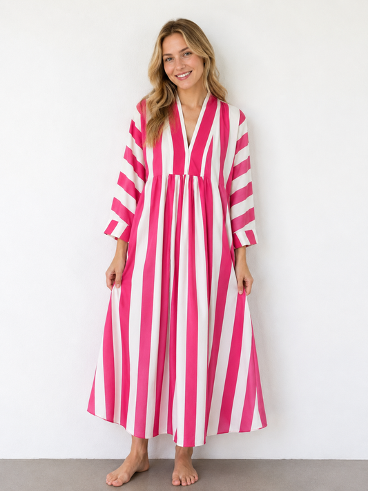 LONG STRIPE DRESSES